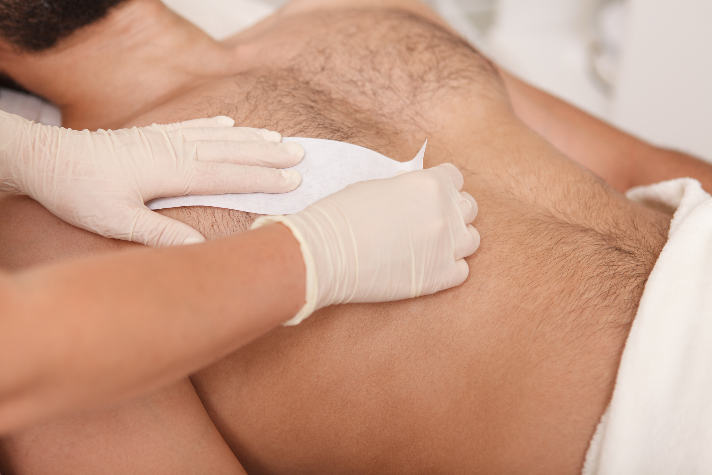 Professional waxing treatment