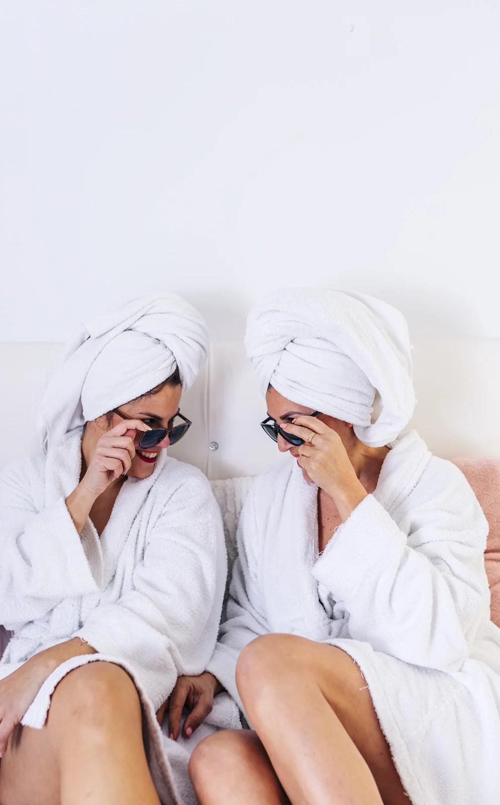 Clients relaxing at JS Beauty & Threading
